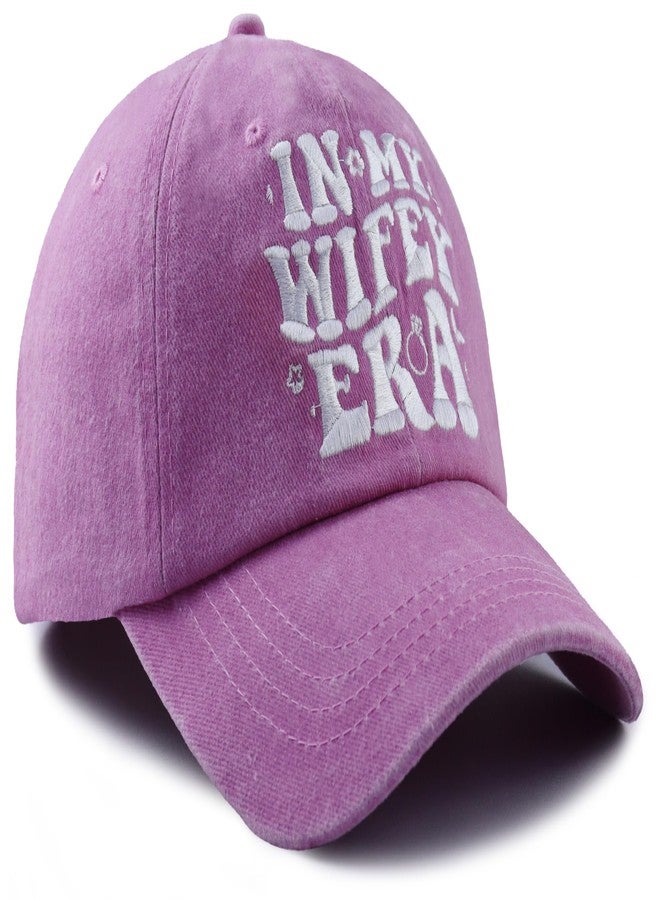 Wsaztulp Wife Gifts for Women, in My Wifey Era Hat, Bride Accessories Baseball Cap, Wedding Honeymoon Engagement Mothers Day Birthday Gifts for Mrs Mom Aunt Pink - Image 3